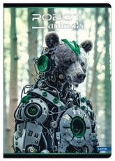 Sąsiuvinis A4 52lap. 80g ROBOT ANIMALS lang.