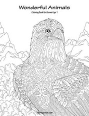 Wonderful Animals Coloring Book for Grown-Ups 1