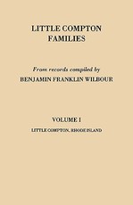Little Compton Families. Little Compton, Rhode Island. Volume I