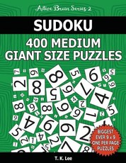 Sudoku 400 Medium Giant Size Puzzles To Keep Your Brain Active For Hours