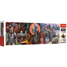 TREFL STAR WARS panoraminė dėlionė „Mandalorian“, 1000 det.