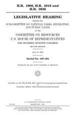 H.R. 1906, H.R. 2818 and H.R. 3936