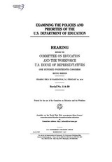 Examining the policies and priorities of the U.S. Department of Education