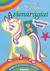 Žvilgūs vienaragiai. Spalvinimo knyga