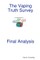 The Vaping Truth Survey Final Analysis