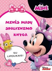 Minės madų spalvinimo knyga su lipdukais