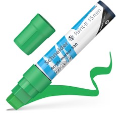 Žymeklis akrilinis Paint-lt 330 15mm žalias