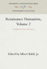 Renaissance Humanism, Volume 2