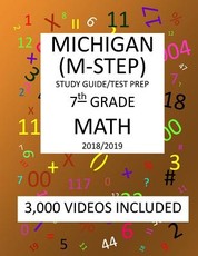 7th Grade MICHIGAN M-STEP, 2019 MATH, Test Prep