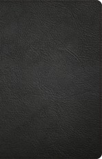 CSB Thinline Reference Bible, Black Genuine Leather
