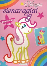 Blizgūs vienaragiai. Spalvinimo knyga