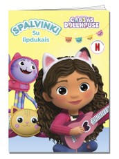 Gabbys Dollhouse. Spalvink. Su lipdukais