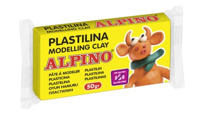 Plastilinas ALPINO 50g geltonas