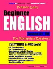 Preston Lee's Beginner English Lesson 61 - 80 for Romanian Speakers