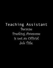 Teaching Assistant Because Freaking Awesome is not an Official Job Title