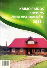 Kaimo raidos kryptys žinių visuomenėje