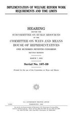 Implementation of welfare reform work requirements and time limits
