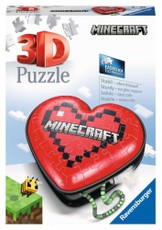 Minecraft 3D dėlionė „Širdis“ – 54 elementai