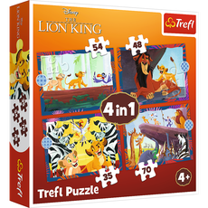 TREFL DISNEY 4 dėlionių rinkinys „Liūtas karalius“