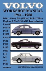 Volvo 1944-1968 Workshop Manual Pv444, Pv544 (P110), P1800, Pv445, P122 (P120 & Amazon), P210, P130, P220, 144, 142 & 145