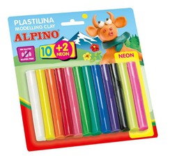 Plastilinas ALPINO 10sp+2neon