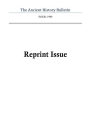 Ancient History Bulletin Volume Four