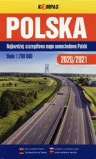 Polska (Lenkija). Kelių žemėlapis, 1 : 700 000