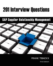 201 Interview Questions - SAP Supplier Relationship Management