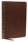 Nkjv, Single-Column Wide-Margin Reference Bible, Leathersoft, Brown, Red Letter, Comfort Print