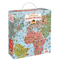 Žaidimas „Explorer's Puzzle - Pasaulio žemėlapis“ 300 detalių