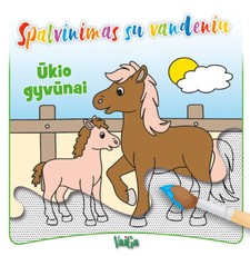 Spalvink su vandeniu. Ūkio gyvūnai