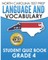 North Carolina Test Prep Language and Vocabulary Student Quiz Book Grade 4