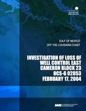 Investigation of Loss of Well Control East Cameron Block 23 OCS-G 02853