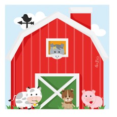 Servetėlės „Happy Farm“, 16 vnt.