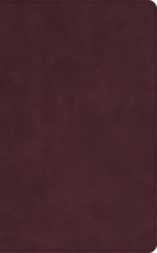 CSB Single-Column Personal Size Bible, Holman Handcrafted Collection, Premium Marbled Burgundy Calfskin