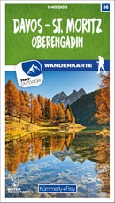 Davos - St. Moritz / Oberengadin 36 Wanderkarte 1:40 000 matt laminiert