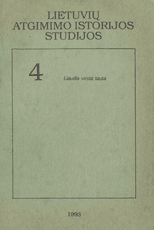 Lietuvių atgimimo istorijos studijos. 4 tomas. Liaudis virsta tauta