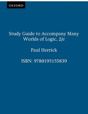 Study Guide to Accompany Many Worlds of Logic, 2/E