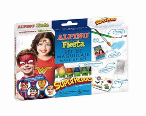 Grimo rinkinys ALPINO Fiesta SUPER HEROES 6 sp x 5g