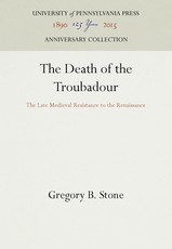 The Death of the Troubadour