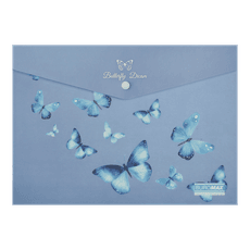 Aplankas-vokelis su spaustuku A4 ARABESKI su drugeliais