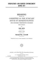 Strengthen and Fortify Enforcement (SAFE) Act