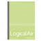 Lengvas sąsiuvinis „Logical Air S” B5, langeliais, žalias