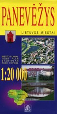Panevėžys. Miesto planas. M 1:20 000