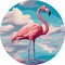 Tapyba pagal skaičius: NUOSTABUSIS FLAMINGAS art_selena_ua d33