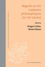 Regards Sur Les Traditions Philosophiques (12e-16e SiÃ¨cles)
