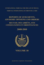 Reports of Judgments, Advisory Opinions and Orders / Recueil Des ArrÃªts, Avis Consultatifs Et Ordonnances, Volume 10 (2008-2010)