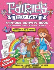 Fairies Little Girls' 4-in-One Activity Book