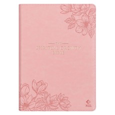 Nlt, the Spiritual Growth Bible Faux Leather, Pink Floral