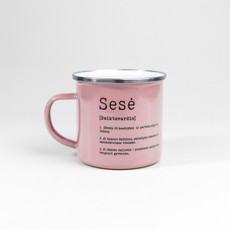 Metalinis puodelis „Sesė“, pelenų rožinis, 300 ml
